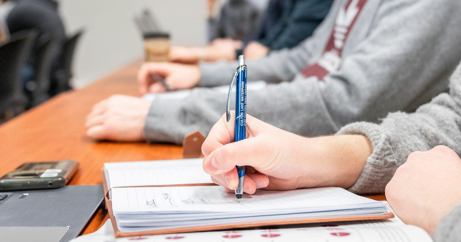 students in class