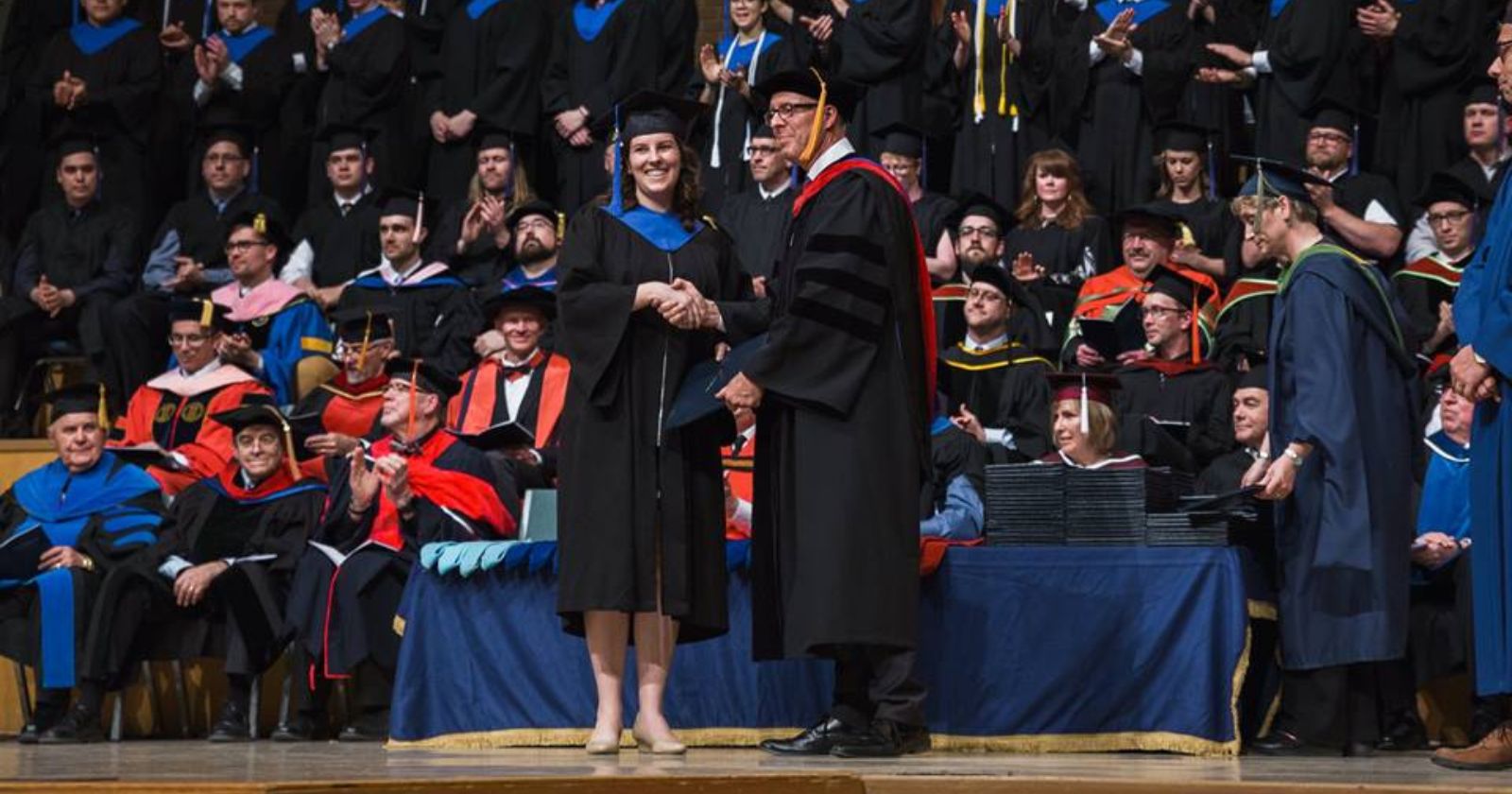 Renée Heron (nee Cyr) at Briercrest Grad 2018