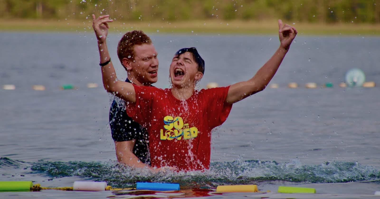 Baptized at camp
